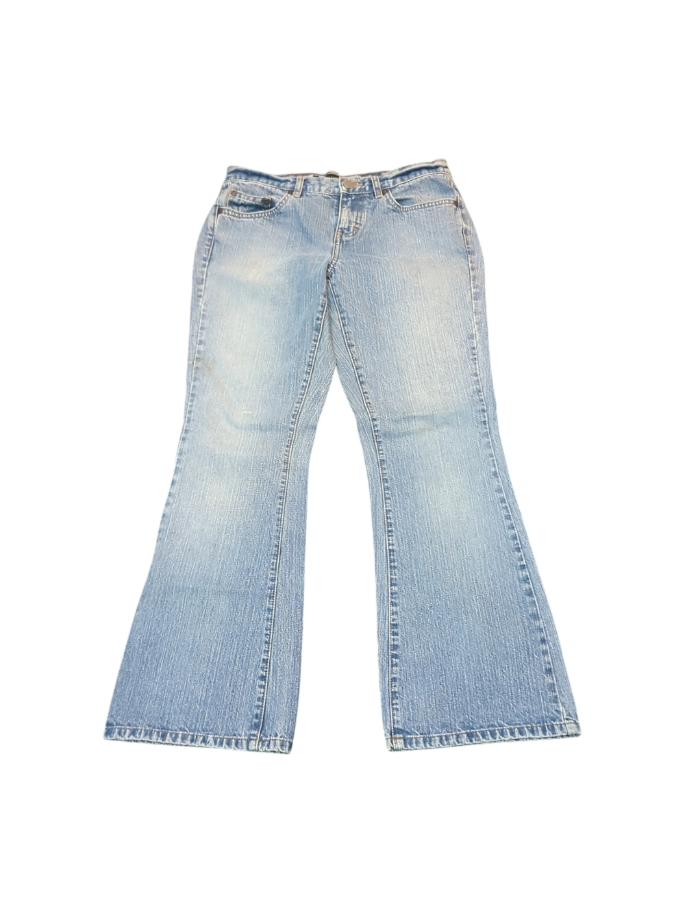 Calvin Klein Y2K 2000's Flare Bootcut Light Wash Denim Jeand Size 4 Indie Sleaze